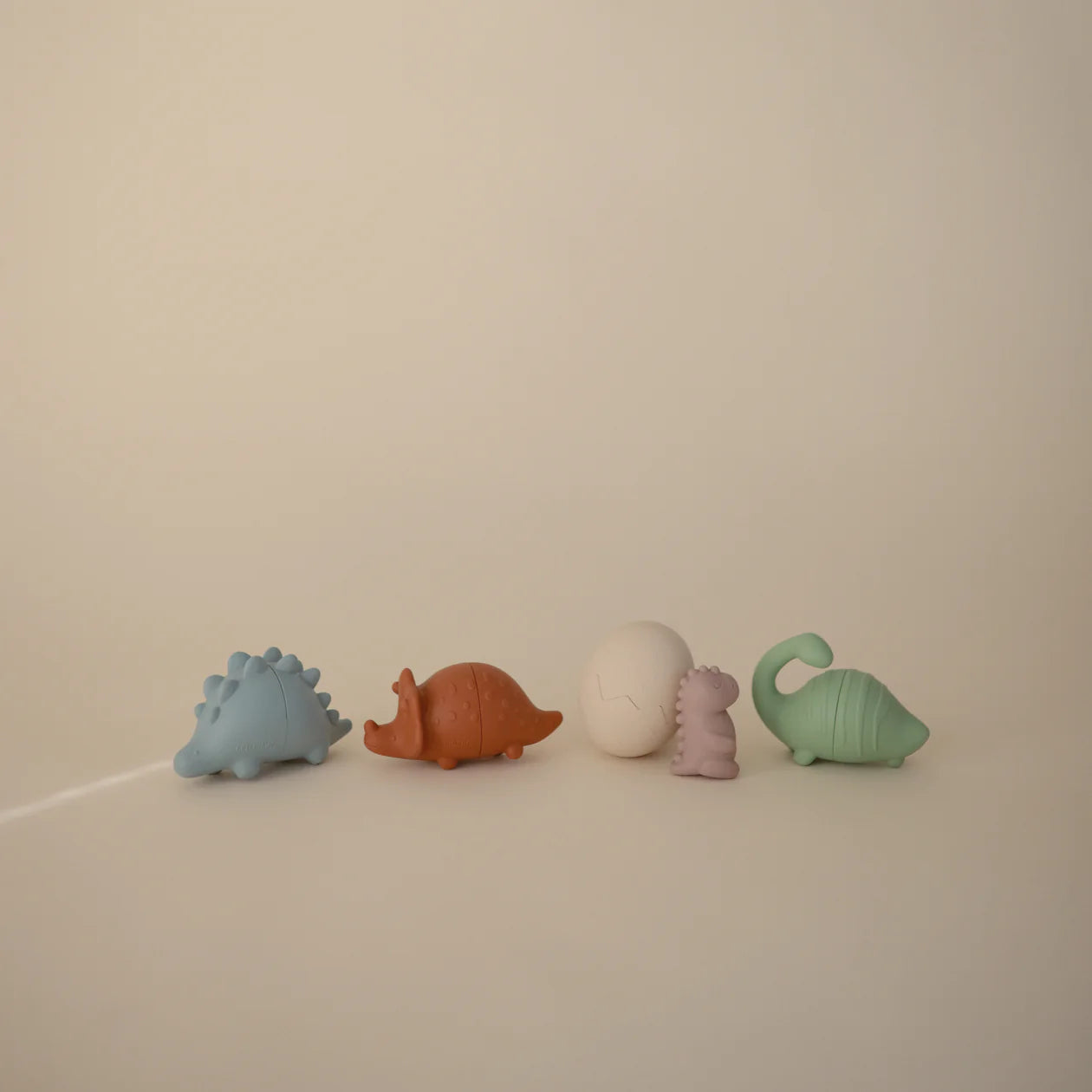 Mushie | Silicone Bath Toys - Dino 5pk