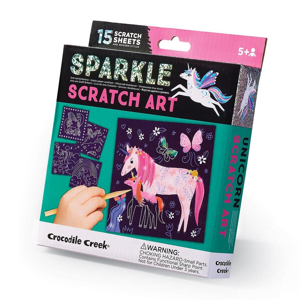 Crocodile Creek | Sparkle Scratch Art - Unicorn