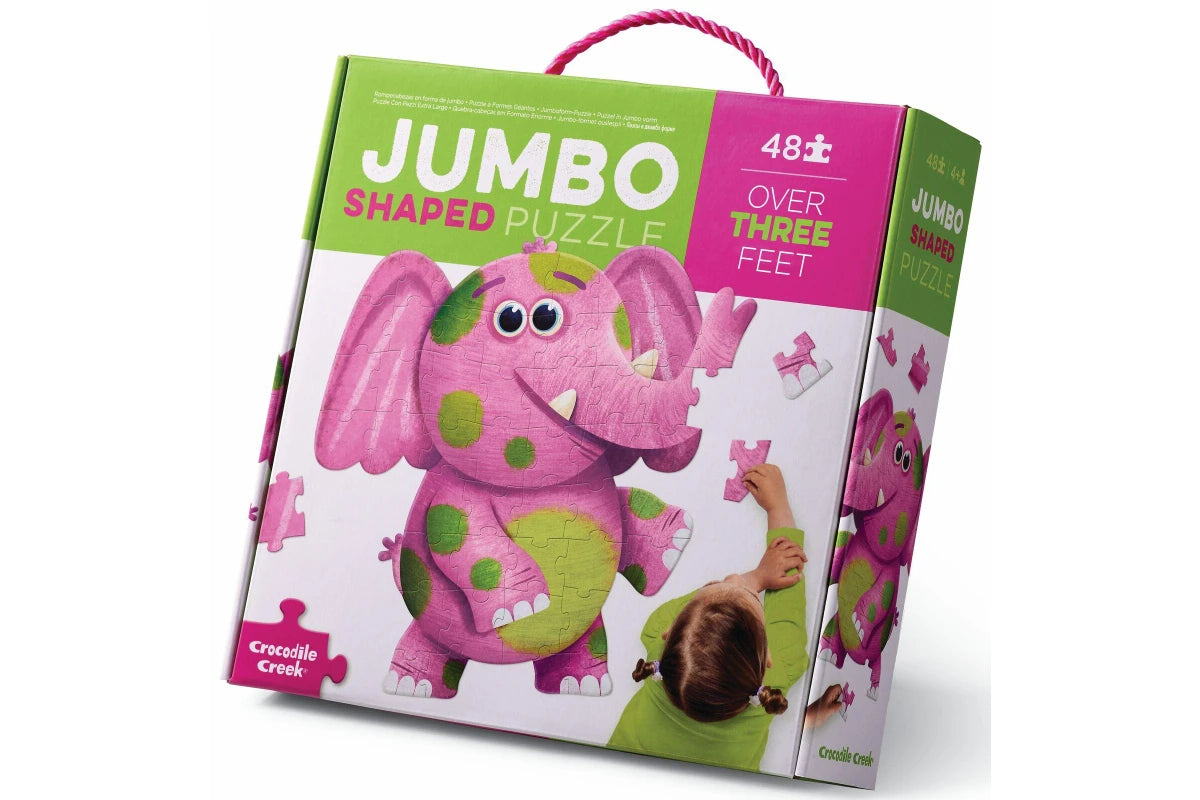Crocodile Creek | 48pc Jumbo Shaped Puzzle - Elephant