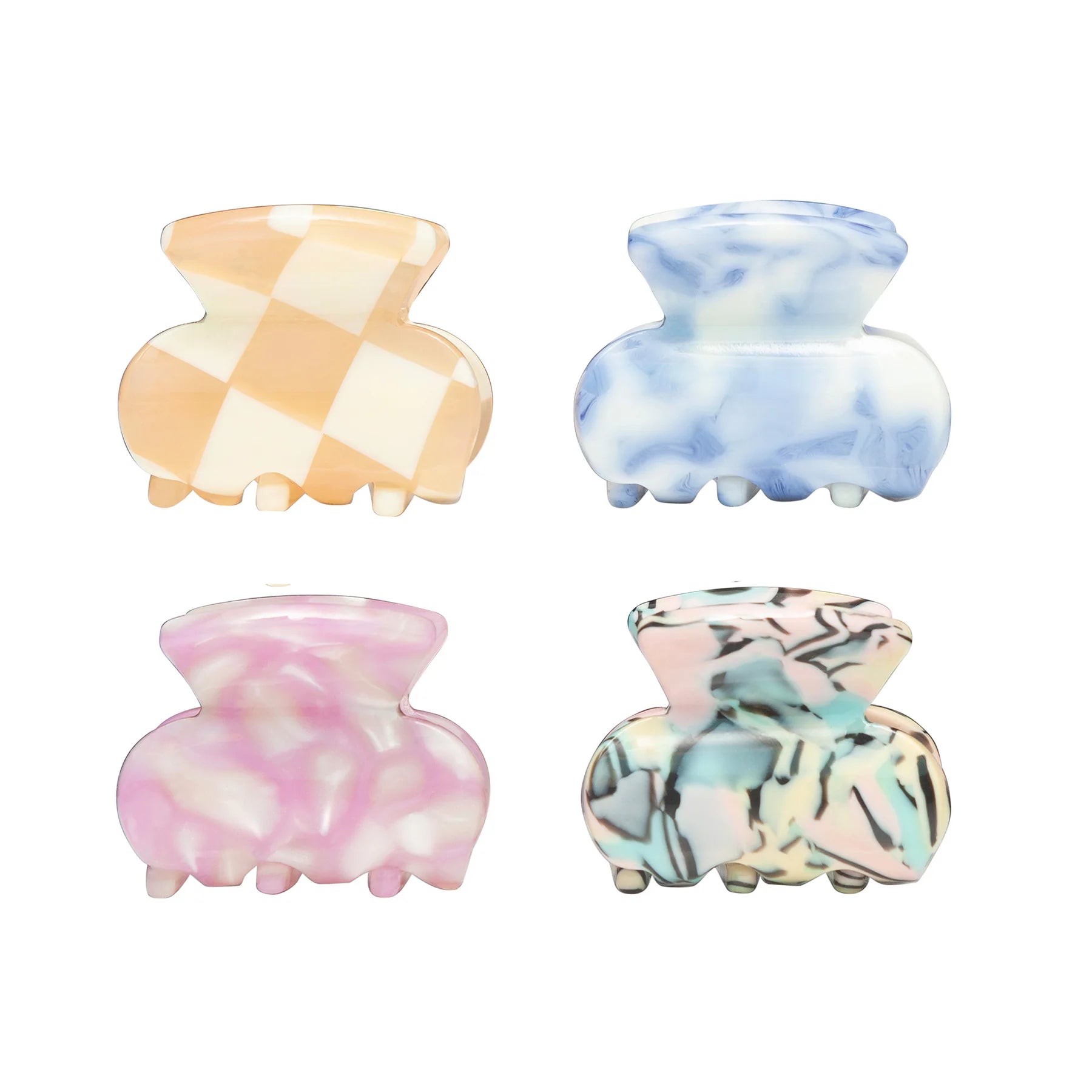 Mimi & Lula | Mixed Mini Acetate Bulldog Clips 4pk