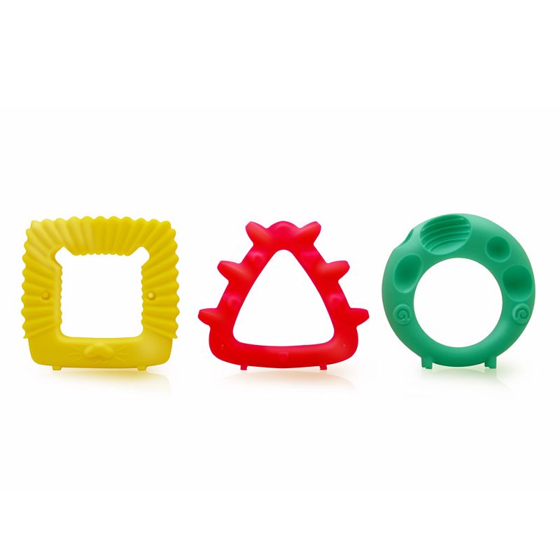 Mombella | Geo Animal Silicone Teethers 3pk