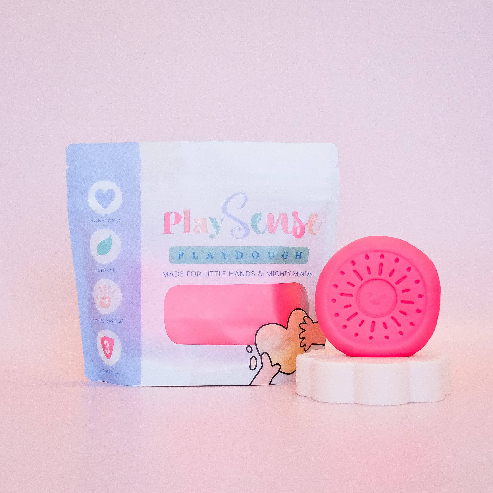 Play Sense | Dough - Bright Pink (Raspberry Candy Scented)