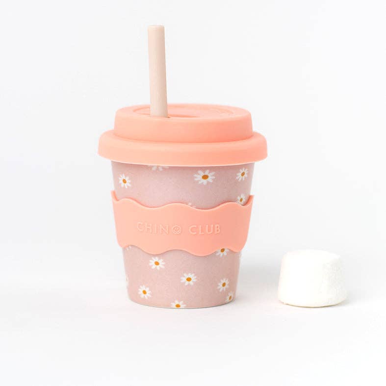 Chino Club | Pink Daisy - Babychino Cup 4oz
