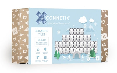 Connetix | Clear Rectangle Pack - 12 pc