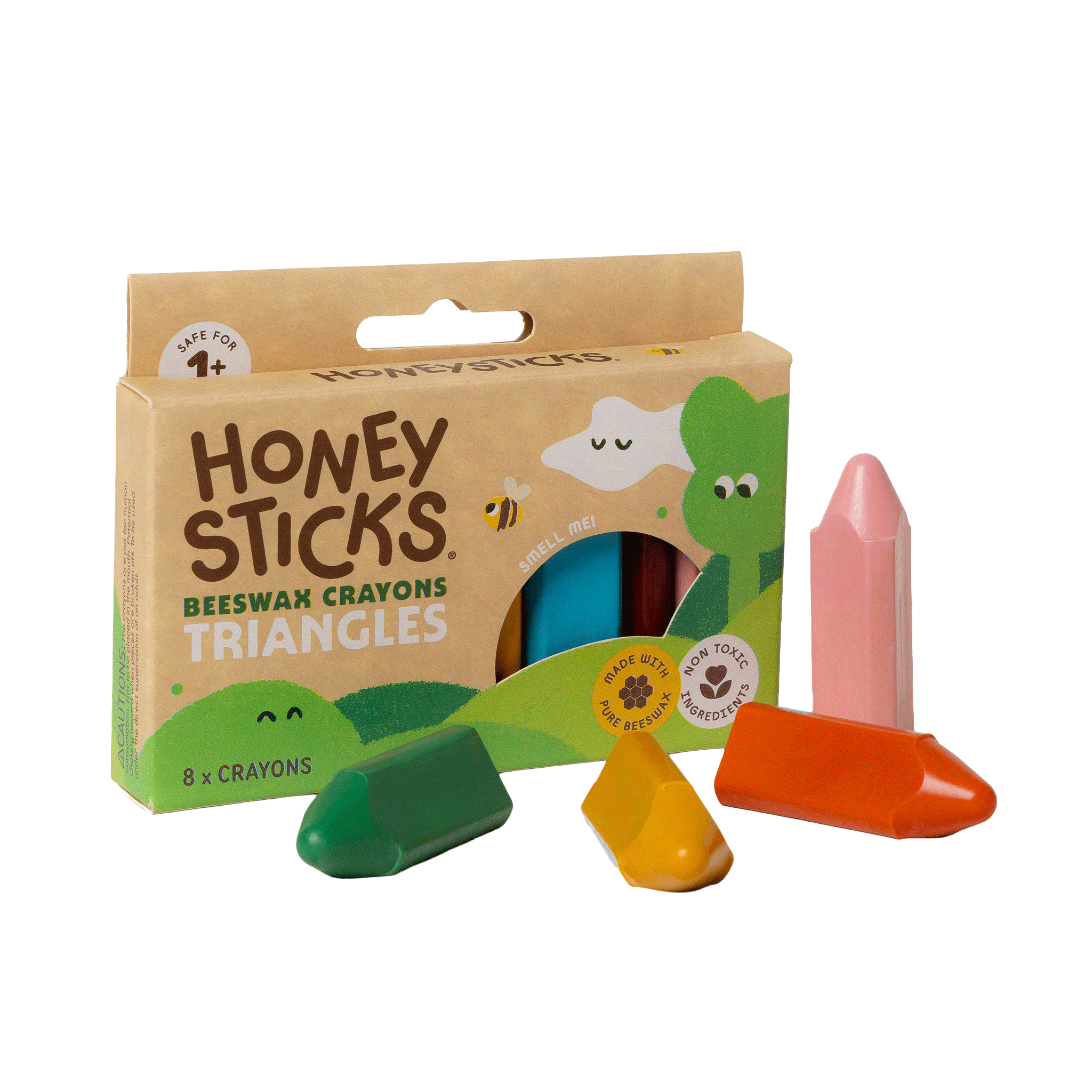 Honeysticks | Beeswax Crayons Triangles - 8pk