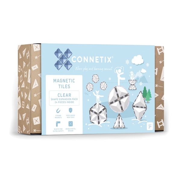 CONNETIX | Clear Shape Expansion Pack - 24 pc