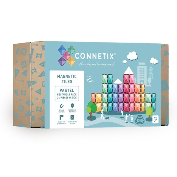 CONNETIX | Pastel Rectangle Pack - 24 pc