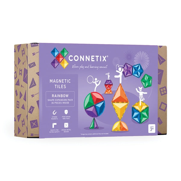 CONNETIX | Rainbow Shape Expansion Pack - 36 pc
