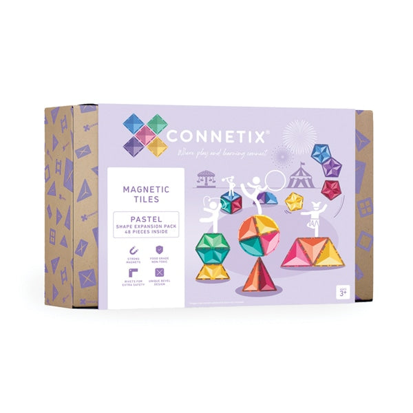 CONNETIX | Pastel Shape Expansion Pack - 48 pc