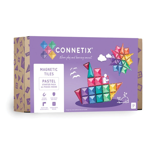 Connetix | Pastel Starter Pack - 64 pc