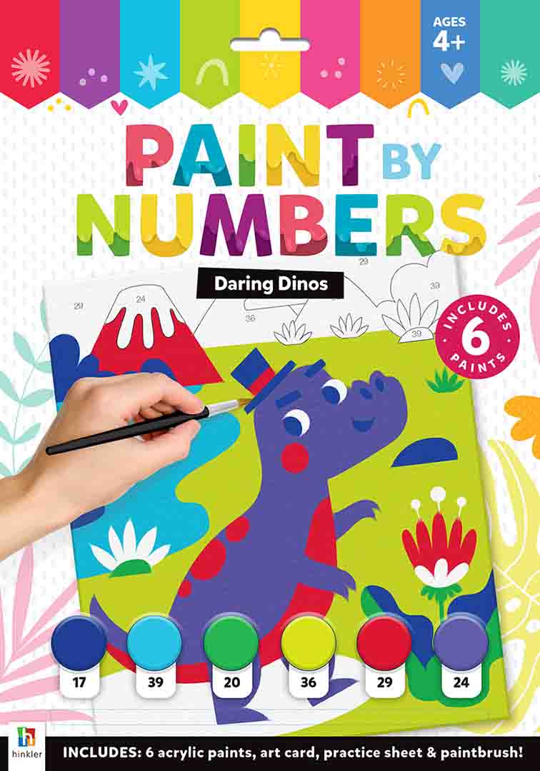 Hinkler | Paint by Numbers - Daring Dinos