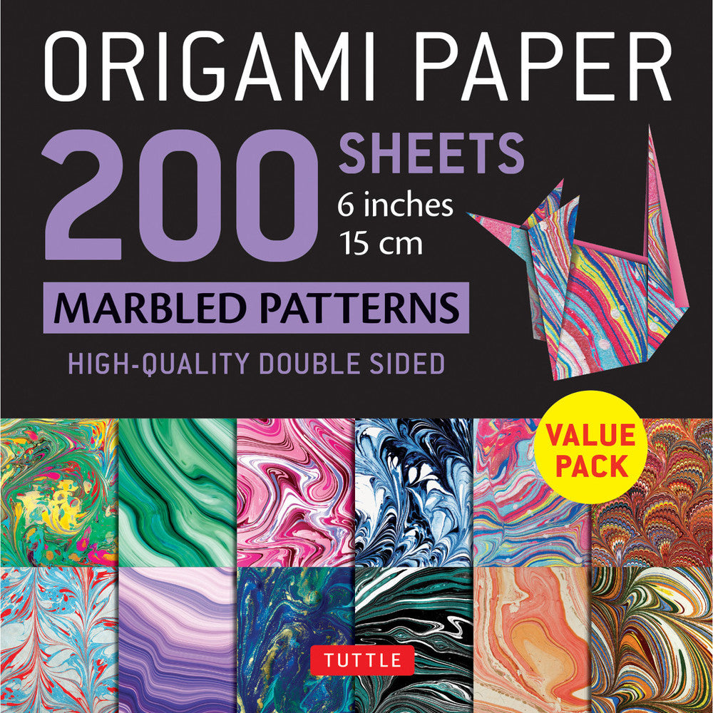 Tuttle | Origami Paper - 200 sheets Marbled Patterns