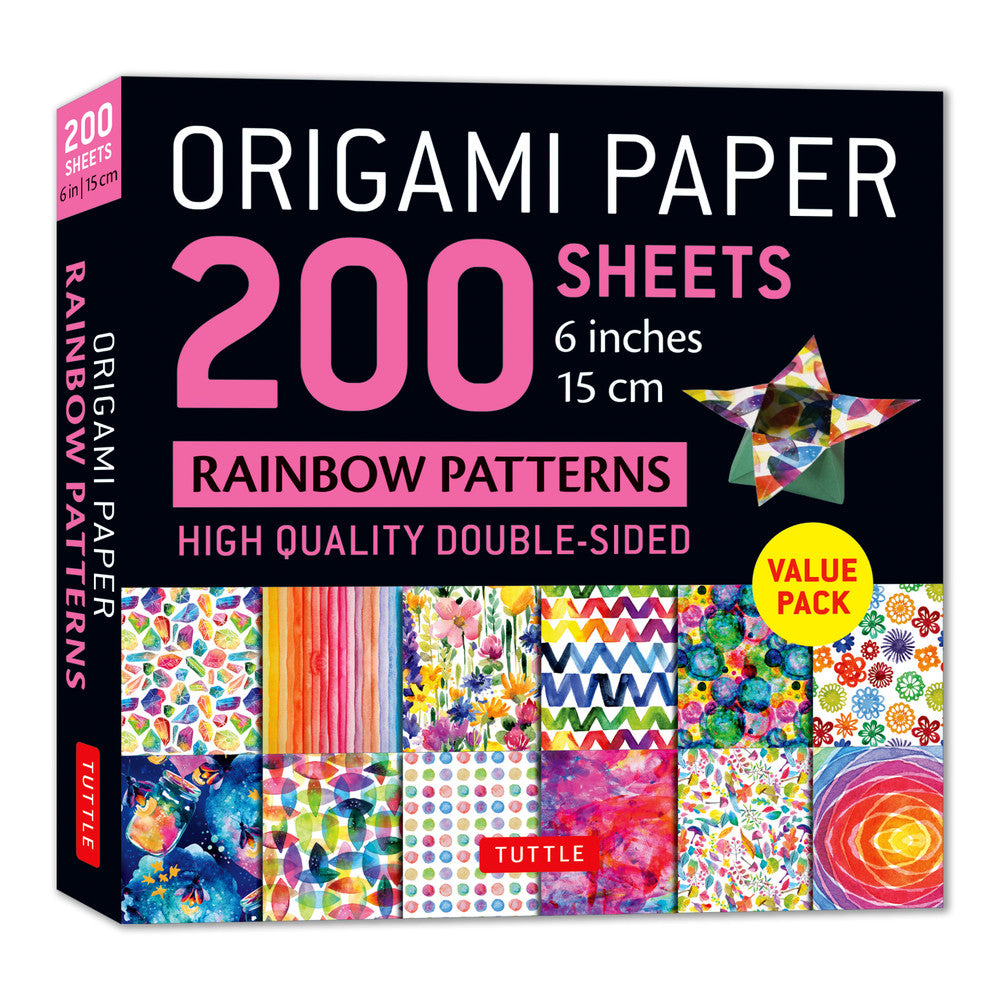 Tuttle | Origami Paper - 200 sheets Rainbow Patterns