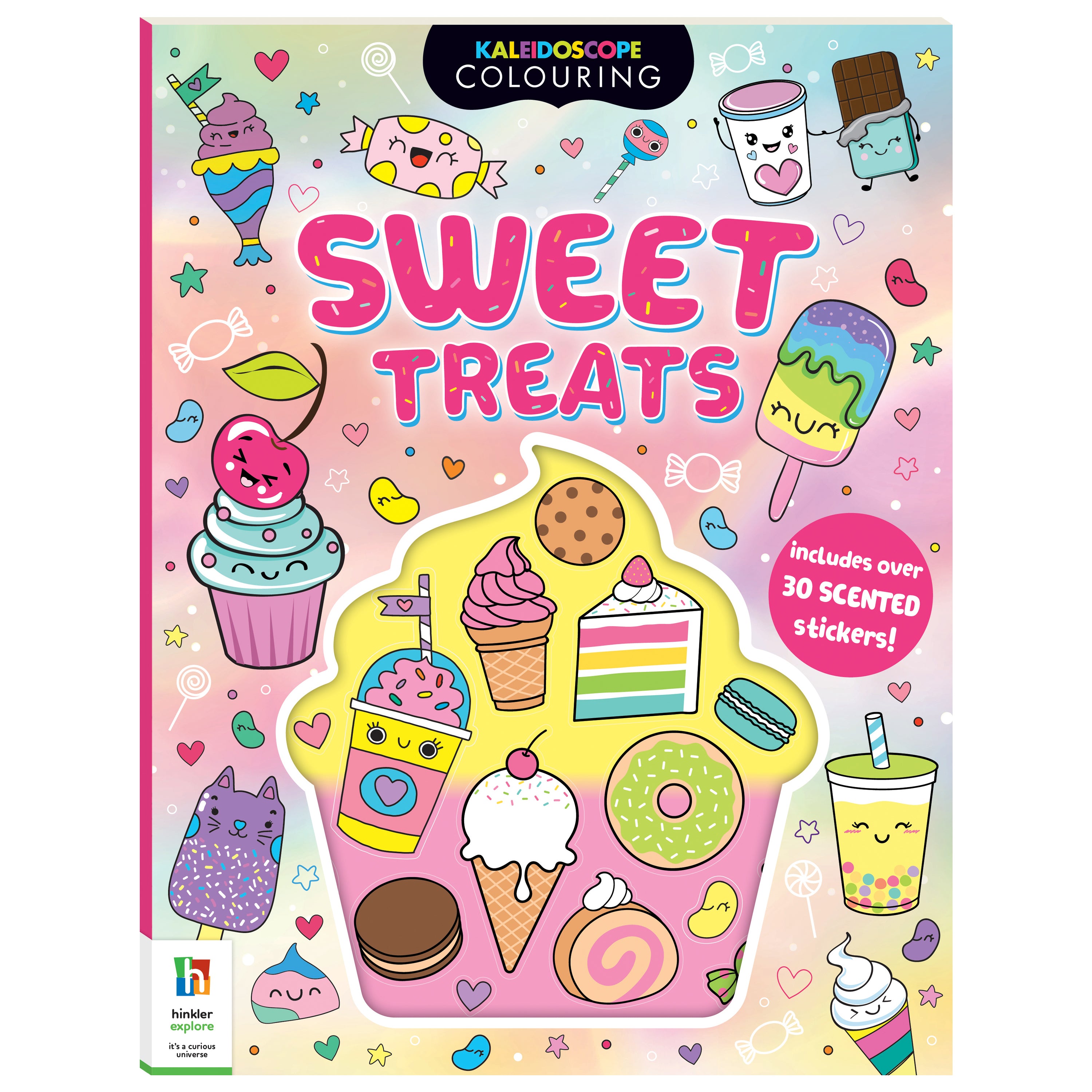 Hinkler | Kaleidoscope Colouring Scented Stickers Sweet Treats
