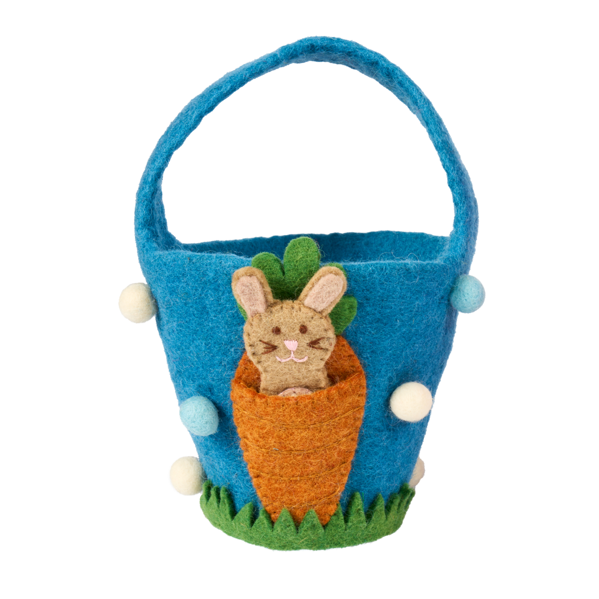 Pashom | Easter Basket with Carrot Pocket & Bunny