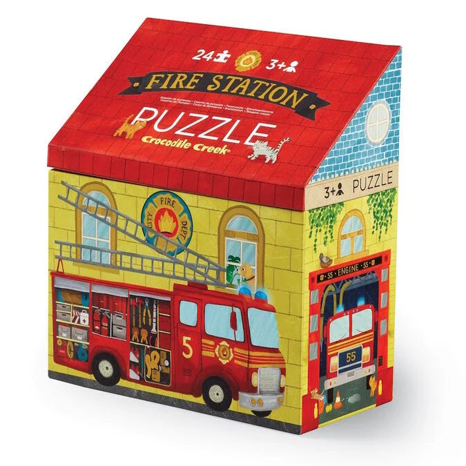 Crocodile Creek | Mini Puzzle 24pc - Fire Station