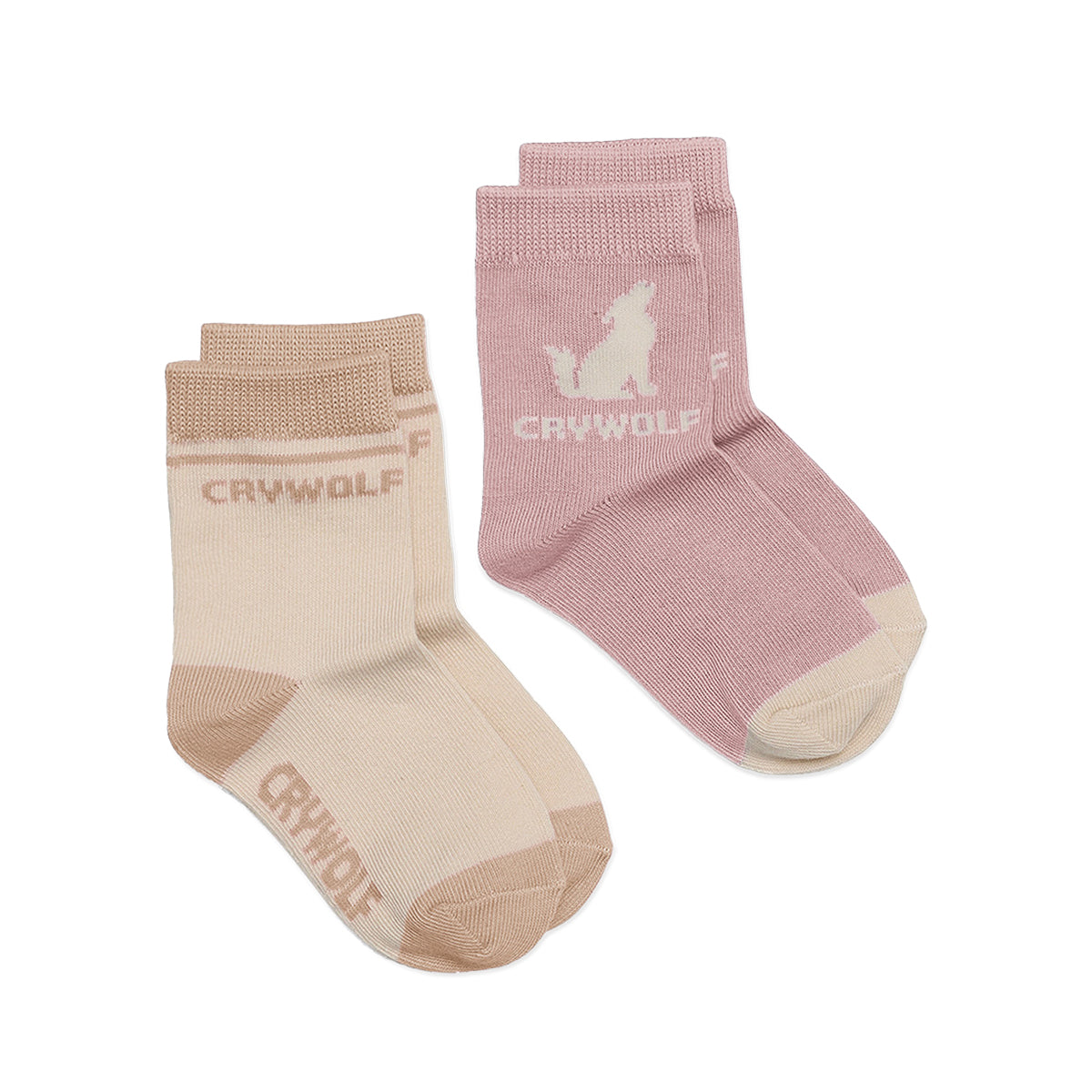 Crywolf | Socks 2pk - Blush & Camel