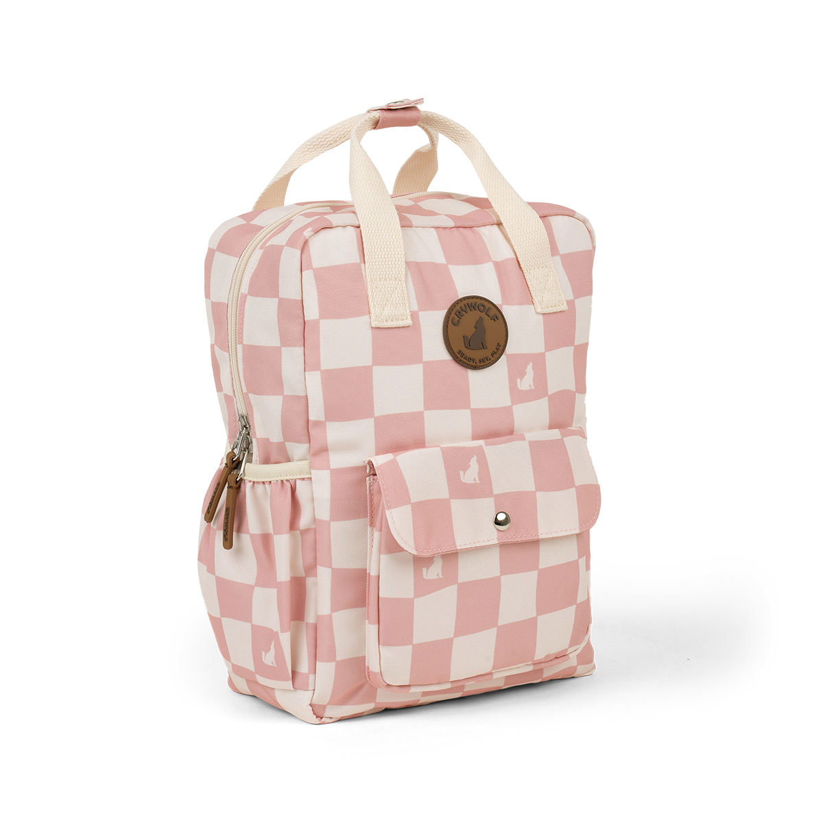 Crywolf | Mini Backpack - Pink Check