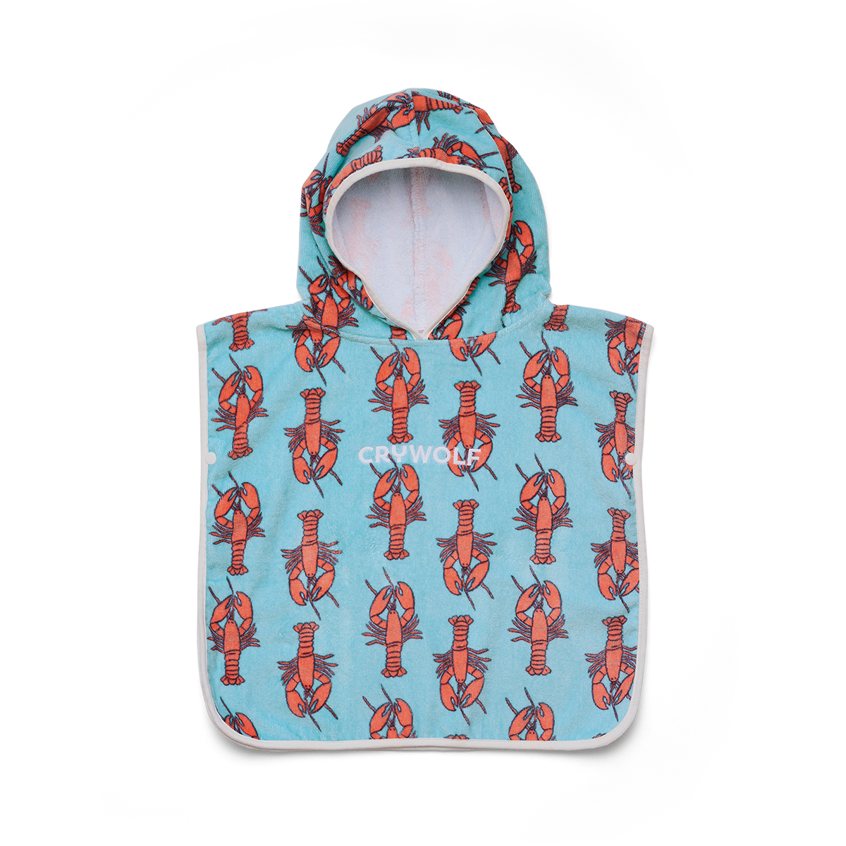 Crywolf | Baby Hooded Towel - Little Lobsters