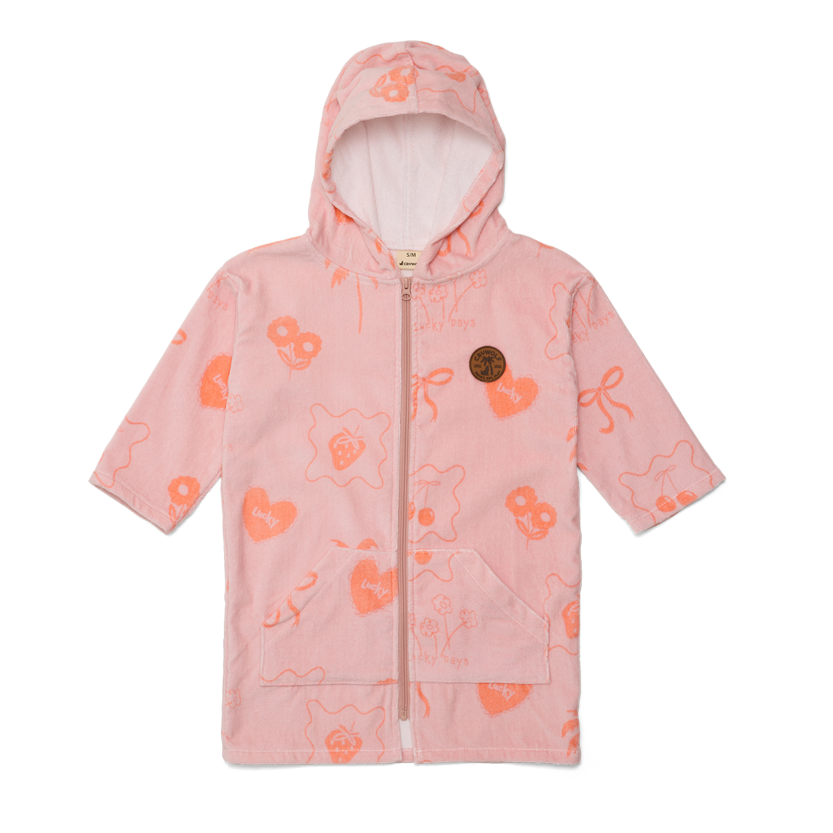 Crywolf | Everywhere Zip-Up Towel - Pink