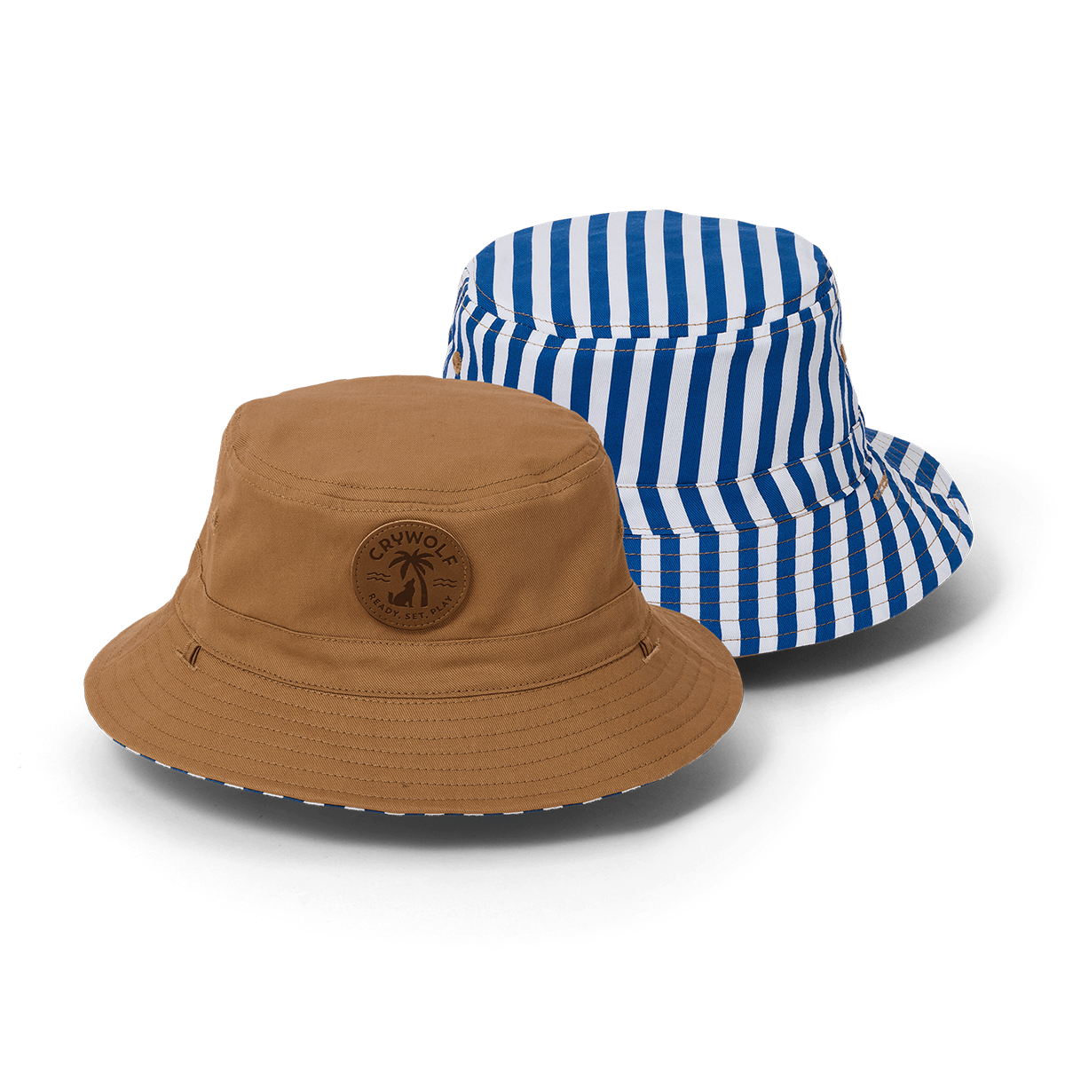 Crywolf | Reversible Bucket Hat - Deep Sea Stripe
