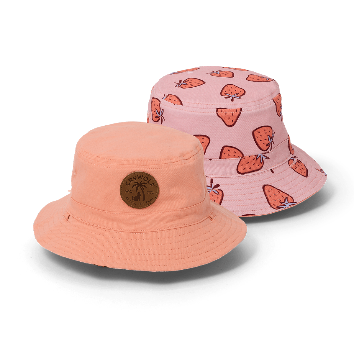Crywolf | Reversible Bucket Hat - Strawberry Splash