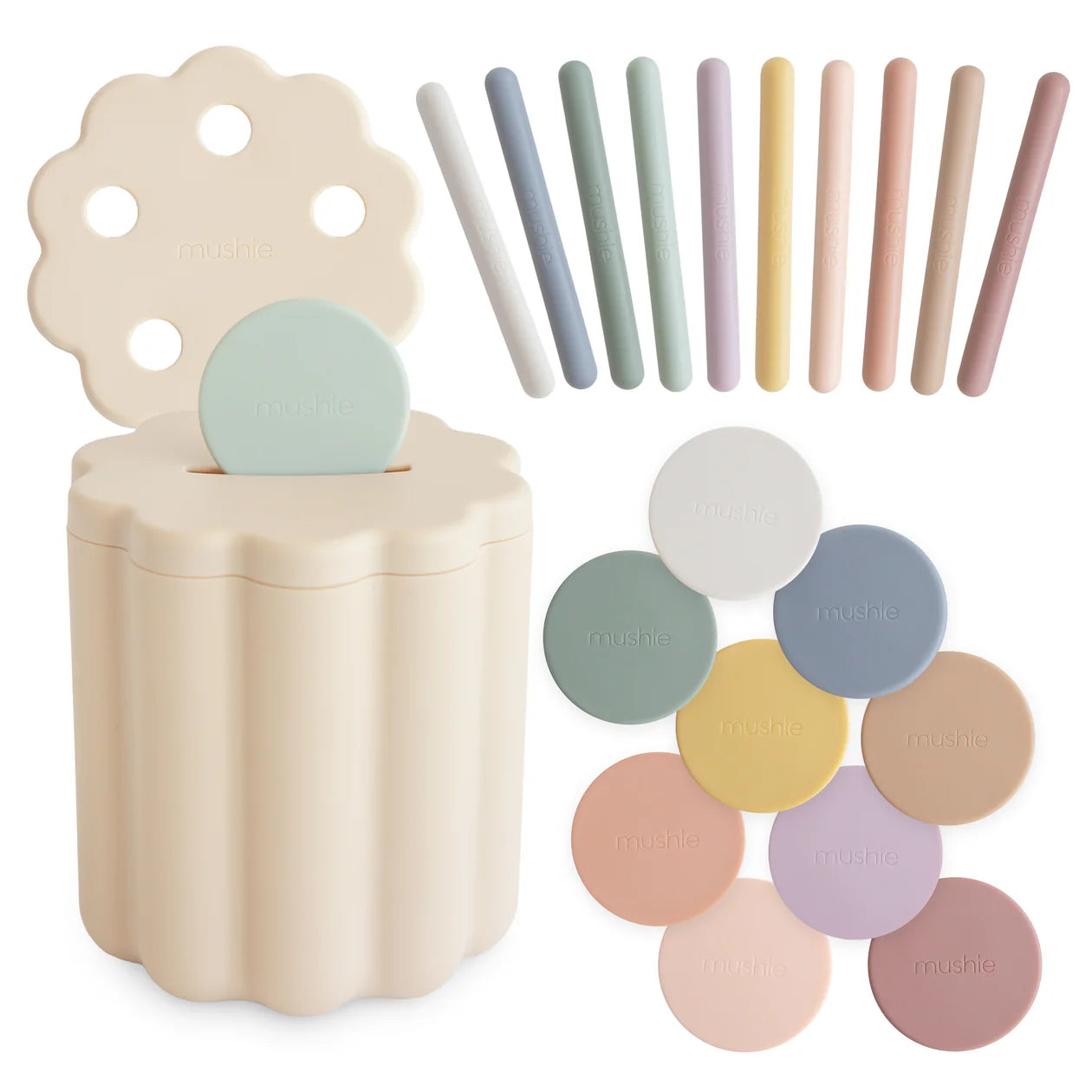 Mushie | Coin & Tube Sorting Set