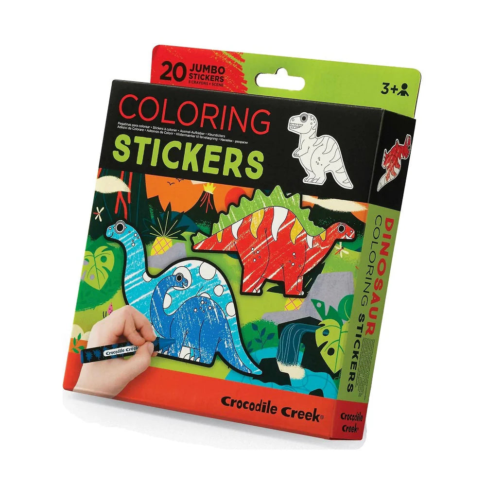 Crocodile Creek | Colouring Stickers - Dinosaurs