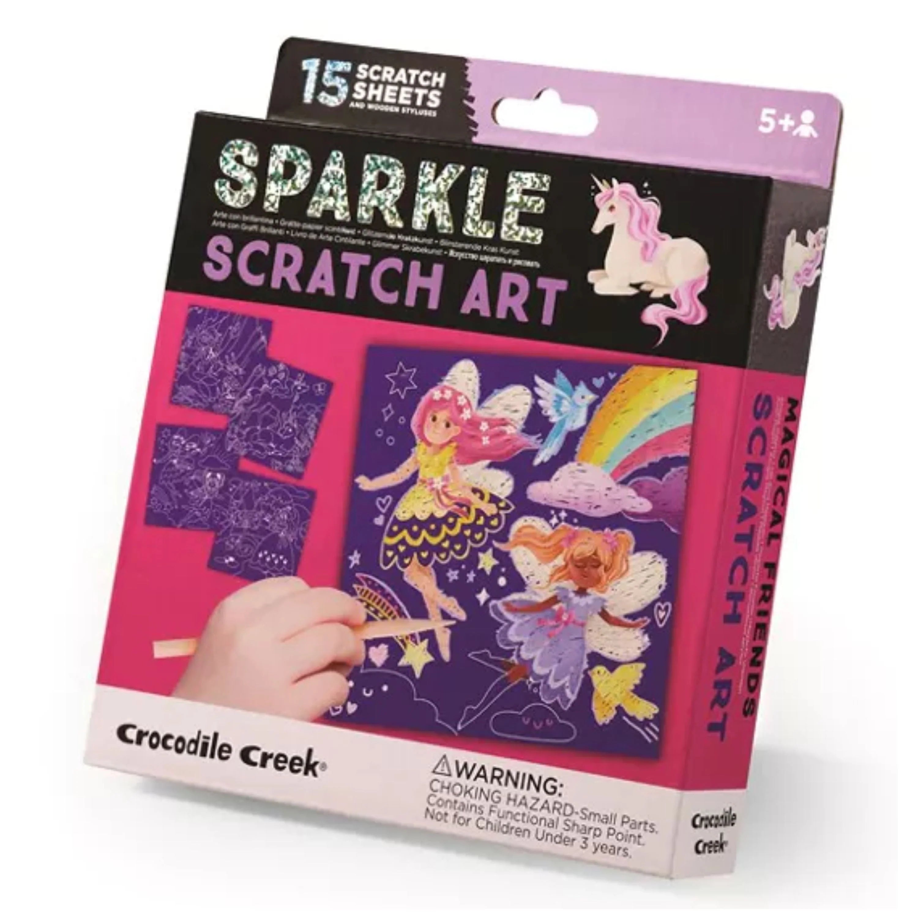 Crocodile Creek | Sparkle Scratch Art - Magical Friends