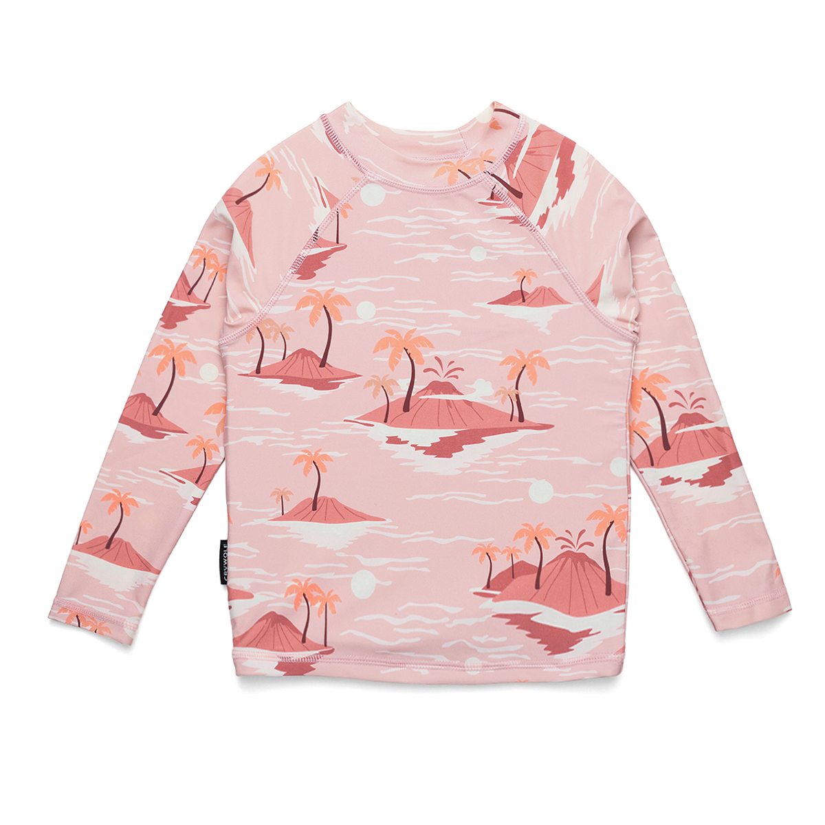 Crywolf | Long Sleeve Rash Vest - Sunset Lost Island