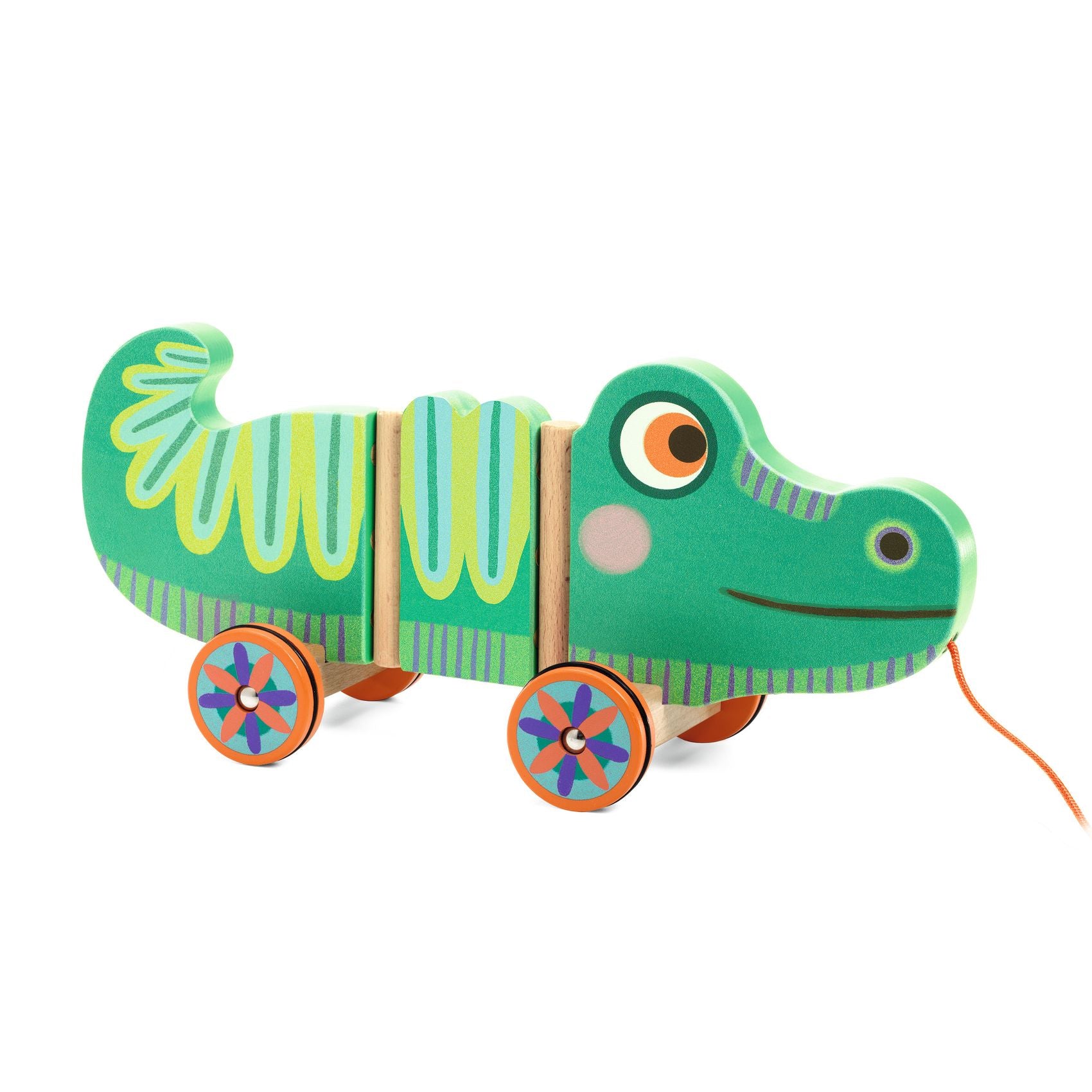 Djeco | Pull Toy - Edgar Crocodile