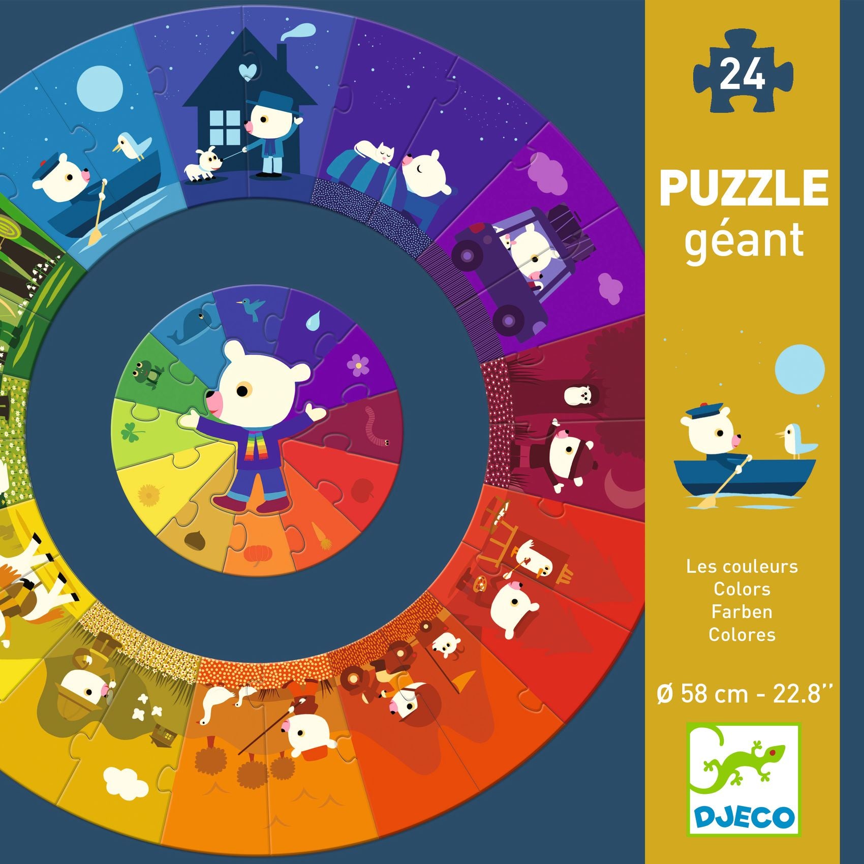 Djeco | 24pc Puzzle - Colours