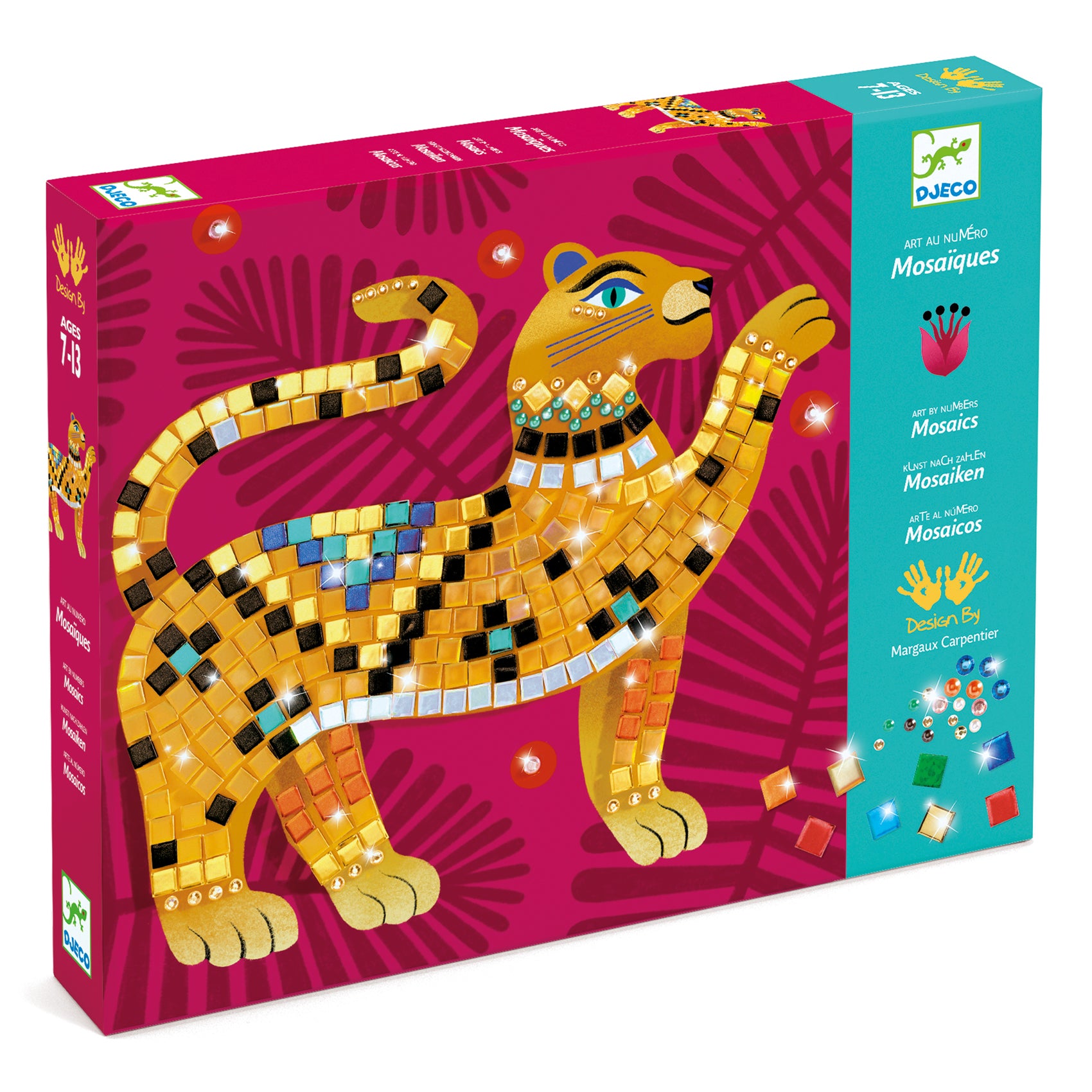 Djeco | Art By Number Mosaic Kit - Deep in the Jungle
