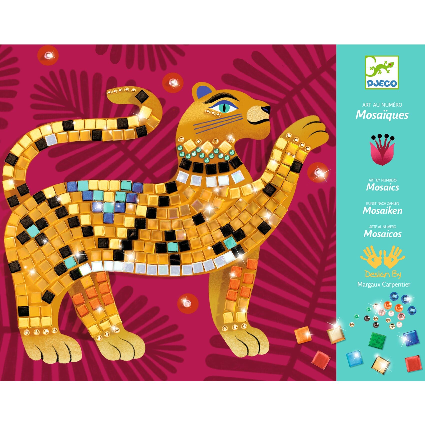Djeco | Art By Number Mosaic Kit - Deep in the Jungle