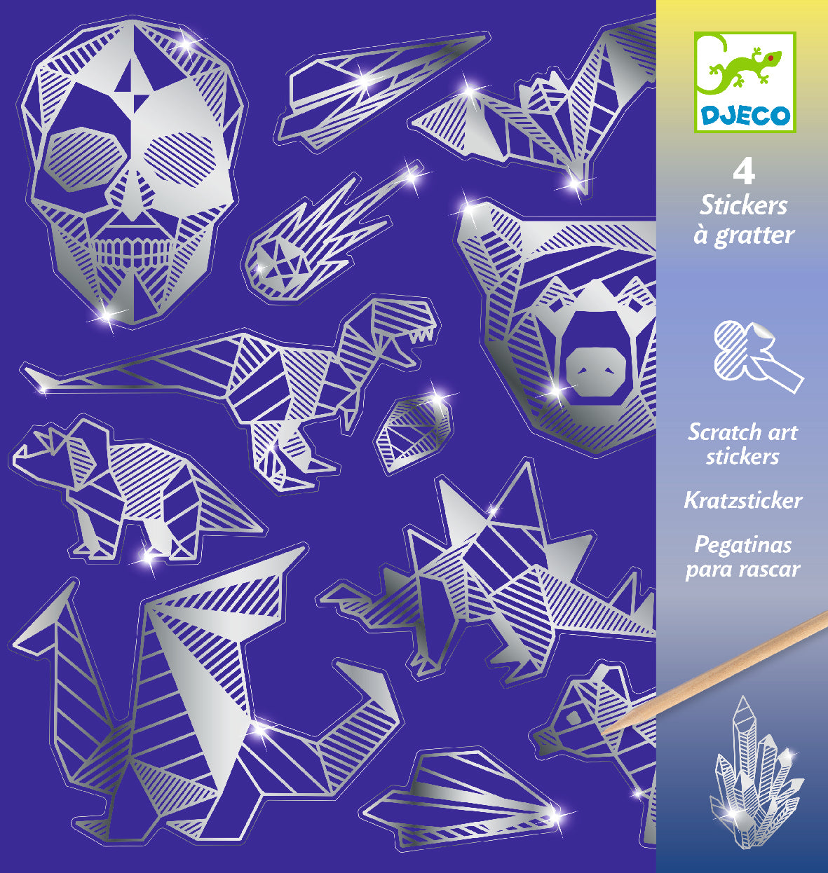 Djeco | Scratch Art Stickers - Iron