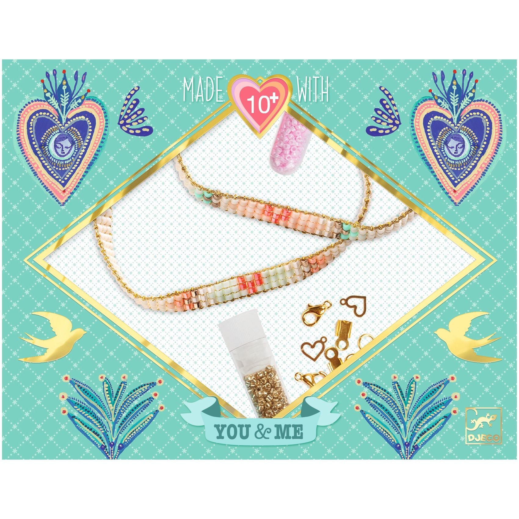 Djeco | You & Me Jewellery Making Set - Miyuki & Hearts