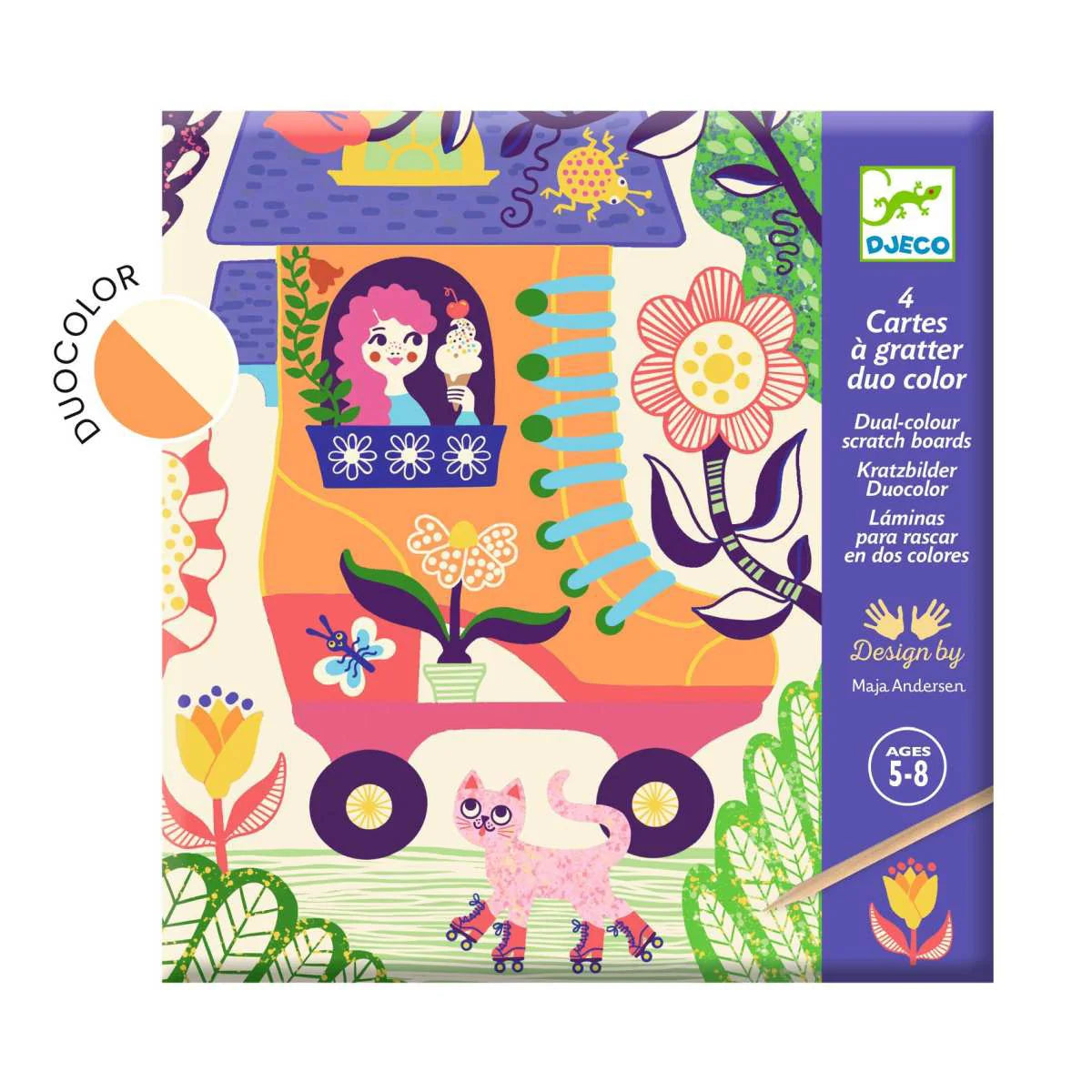 Djeco | Scratch Boards - Wacky Houses