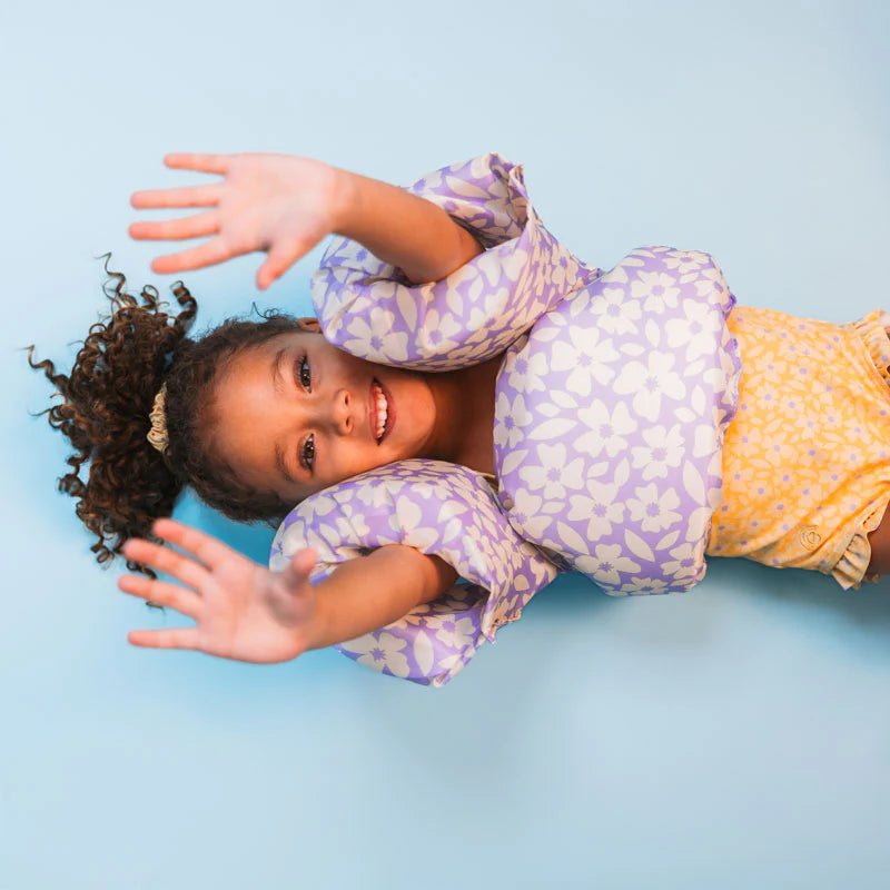 Swim Essentials | Puddle Jumper Swim Vest - Florish Purple, 2-6 years