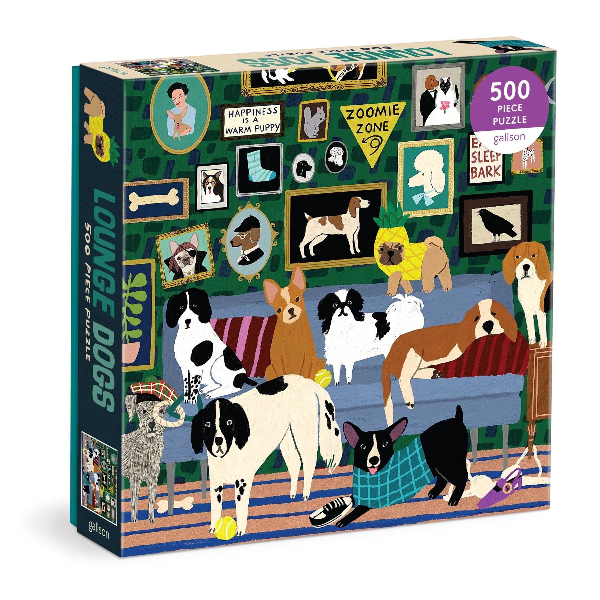 Galison | 500pc Puzzle - Lounge Dogs