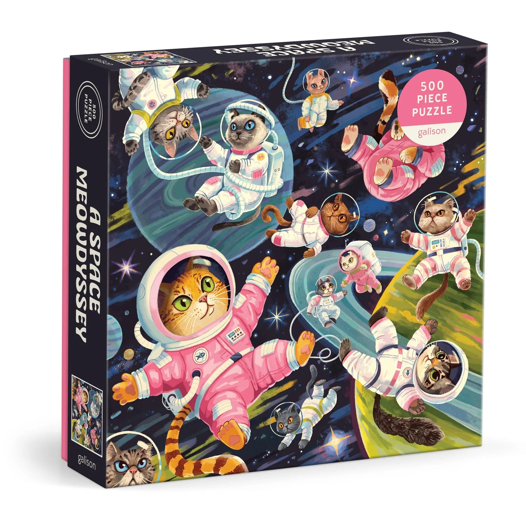 Galison | 500pc Puzzle - A Space Meowdyssey