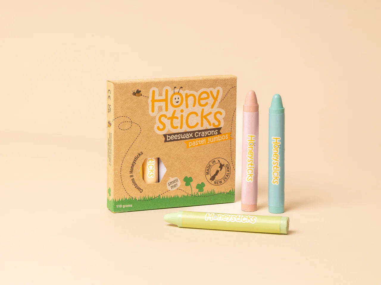 Honeysticks | Beeswax Crayons - Jumbo - Pastel 8pk