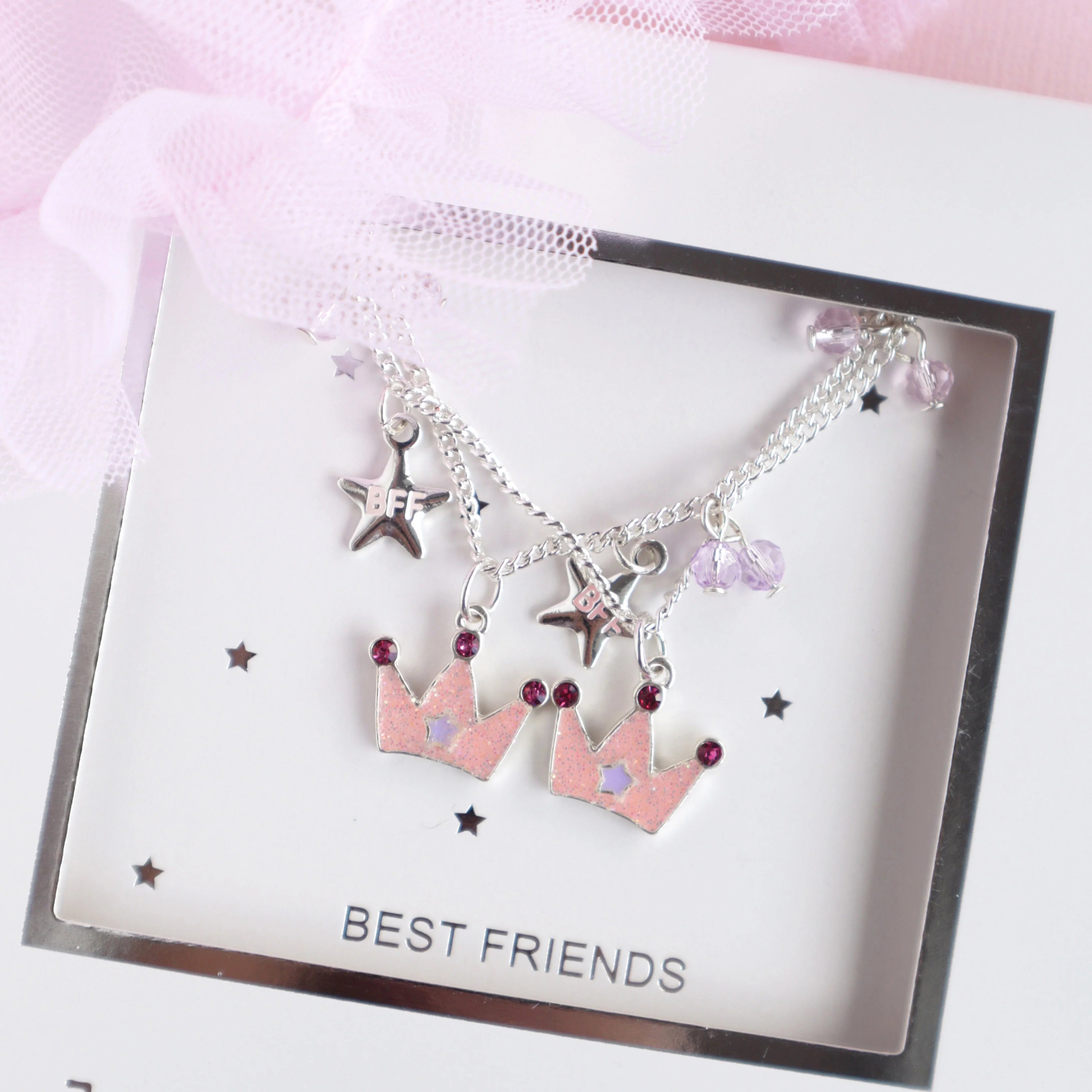 Lauren Hinkley | Princess Tiara BFF Necklace Set