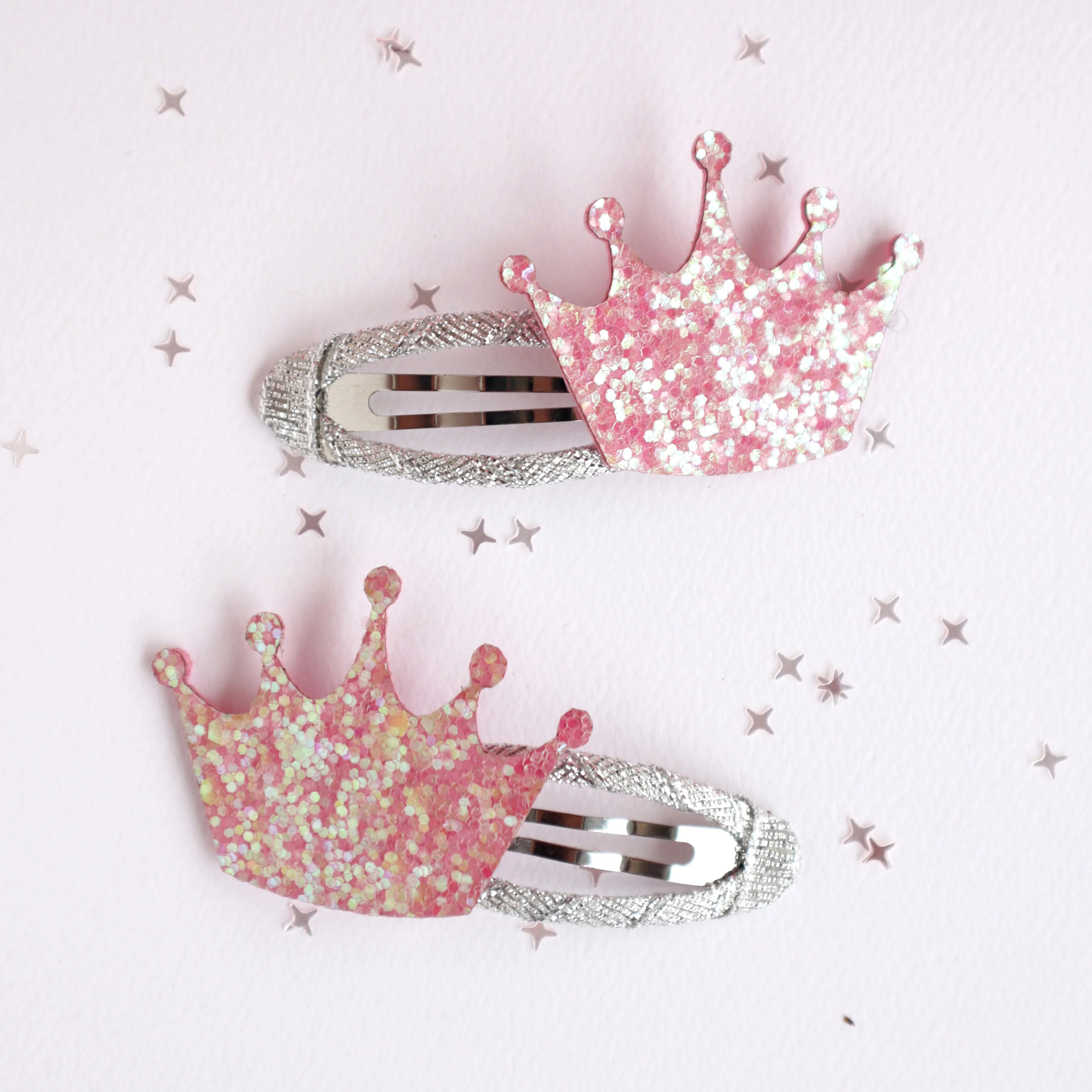 Princess crown hair clips sales