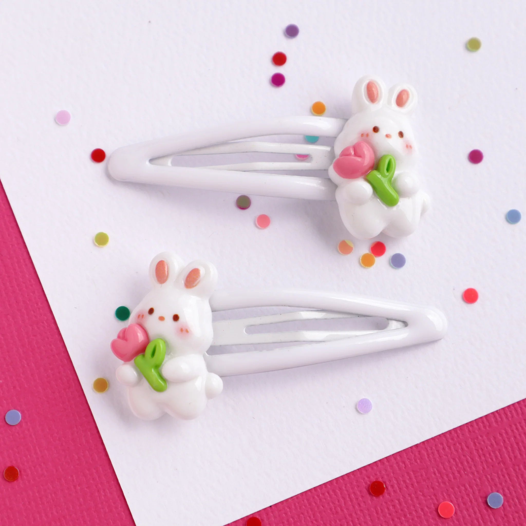 Mon Coco | Hair Clip 2pk - Tulip Bunny
