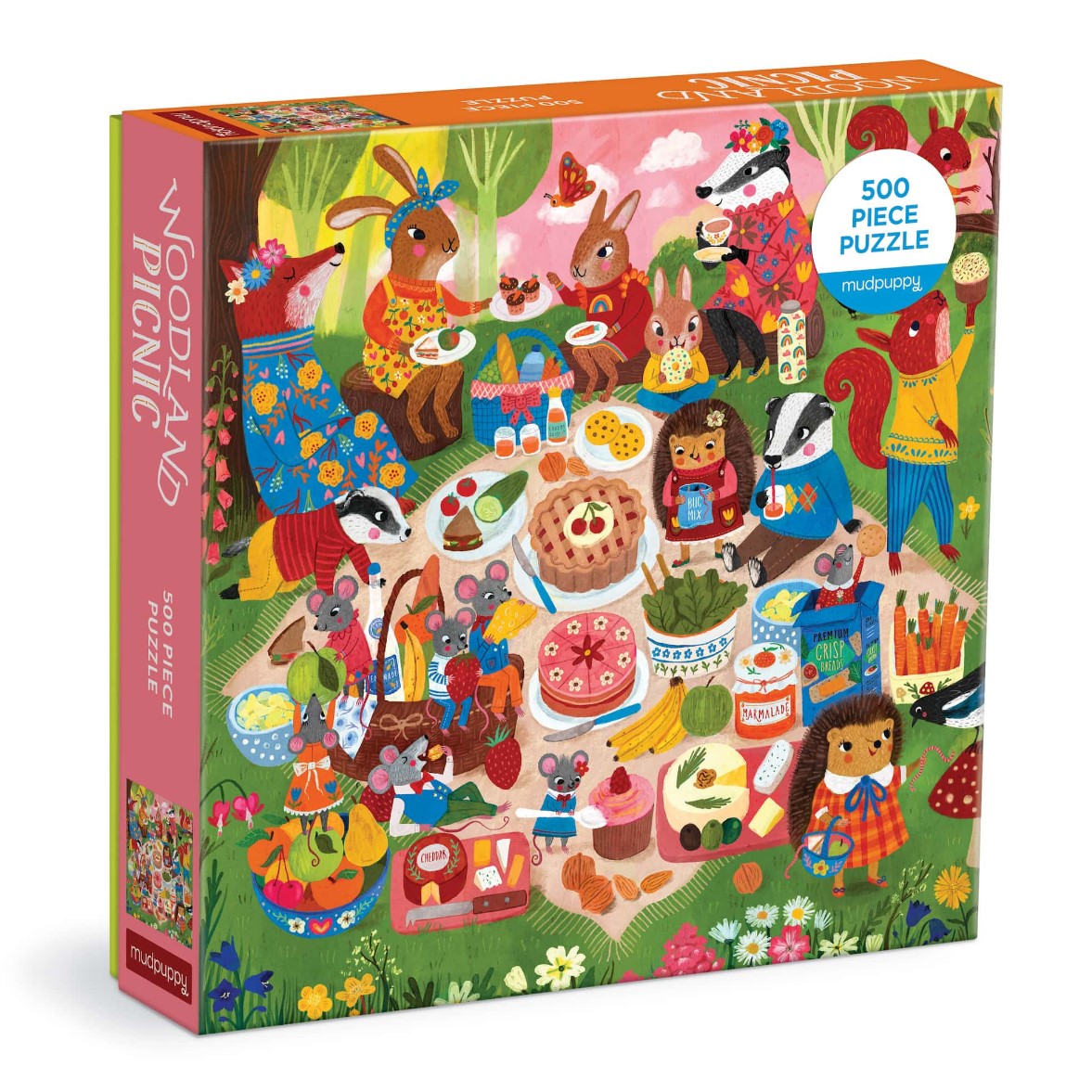 Mud Puppy | 500 Piece Family Puzzle - Woodland Picnic