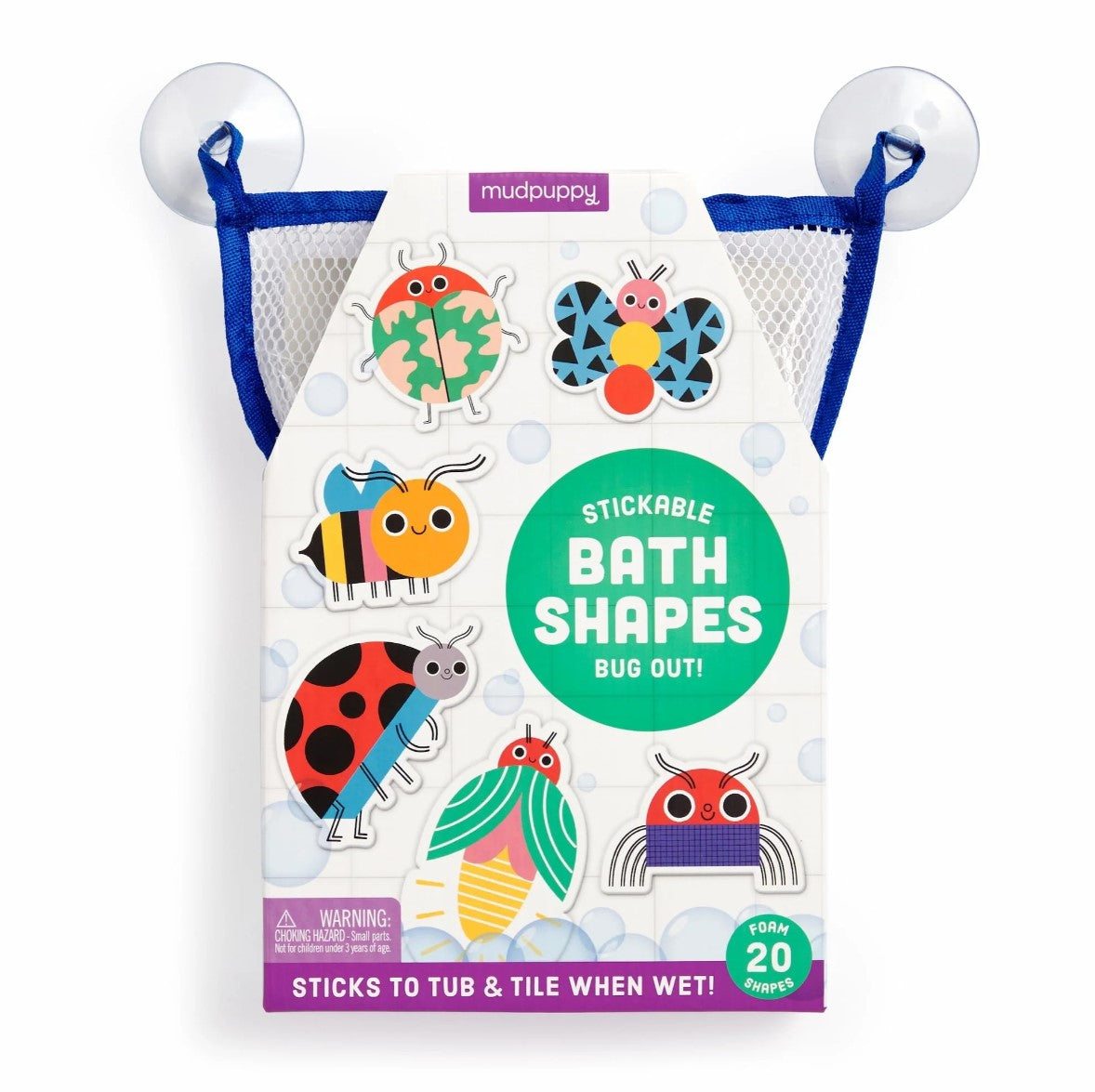 Mud Puppy | Stickable Foam Bath Shapes - Bug Out
