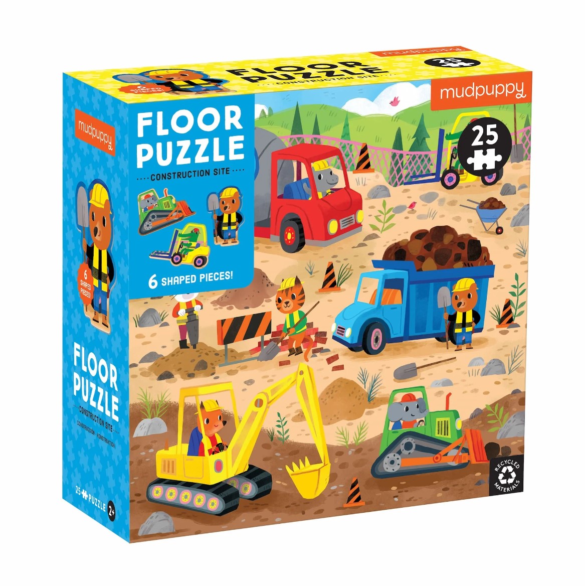 Mud Puppy | 25pc Floor Puzzle - Construction Site