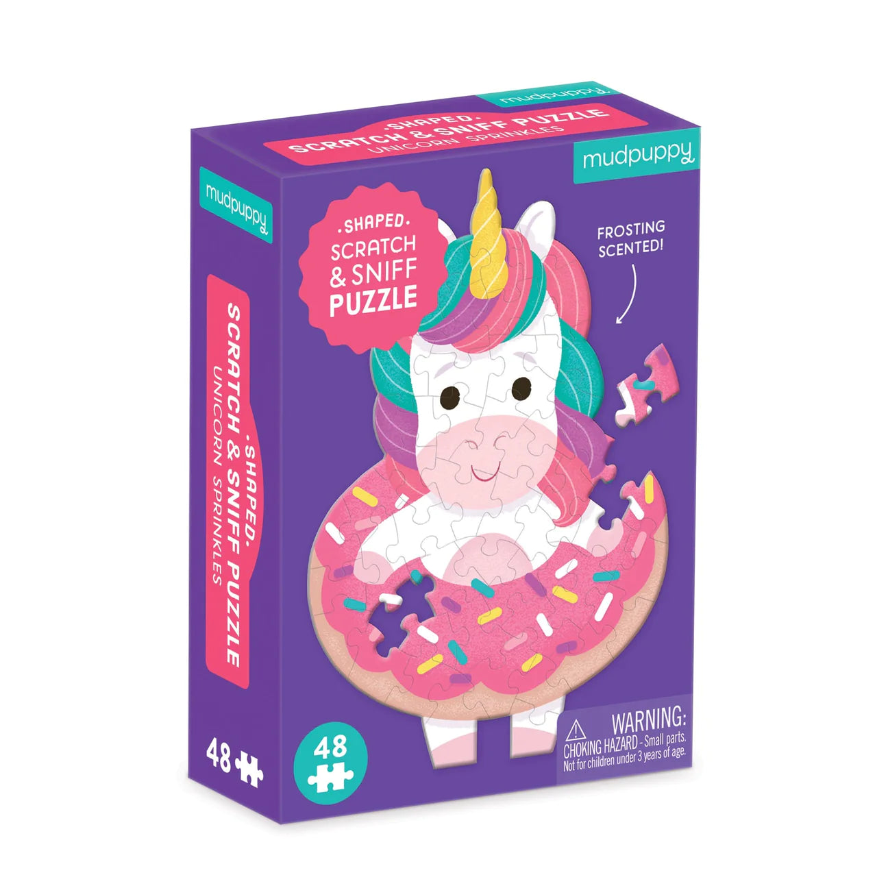 Mud Puppy | 48pc Mini Scratch & Sniff Puzzle - Unicorn Sprinkles