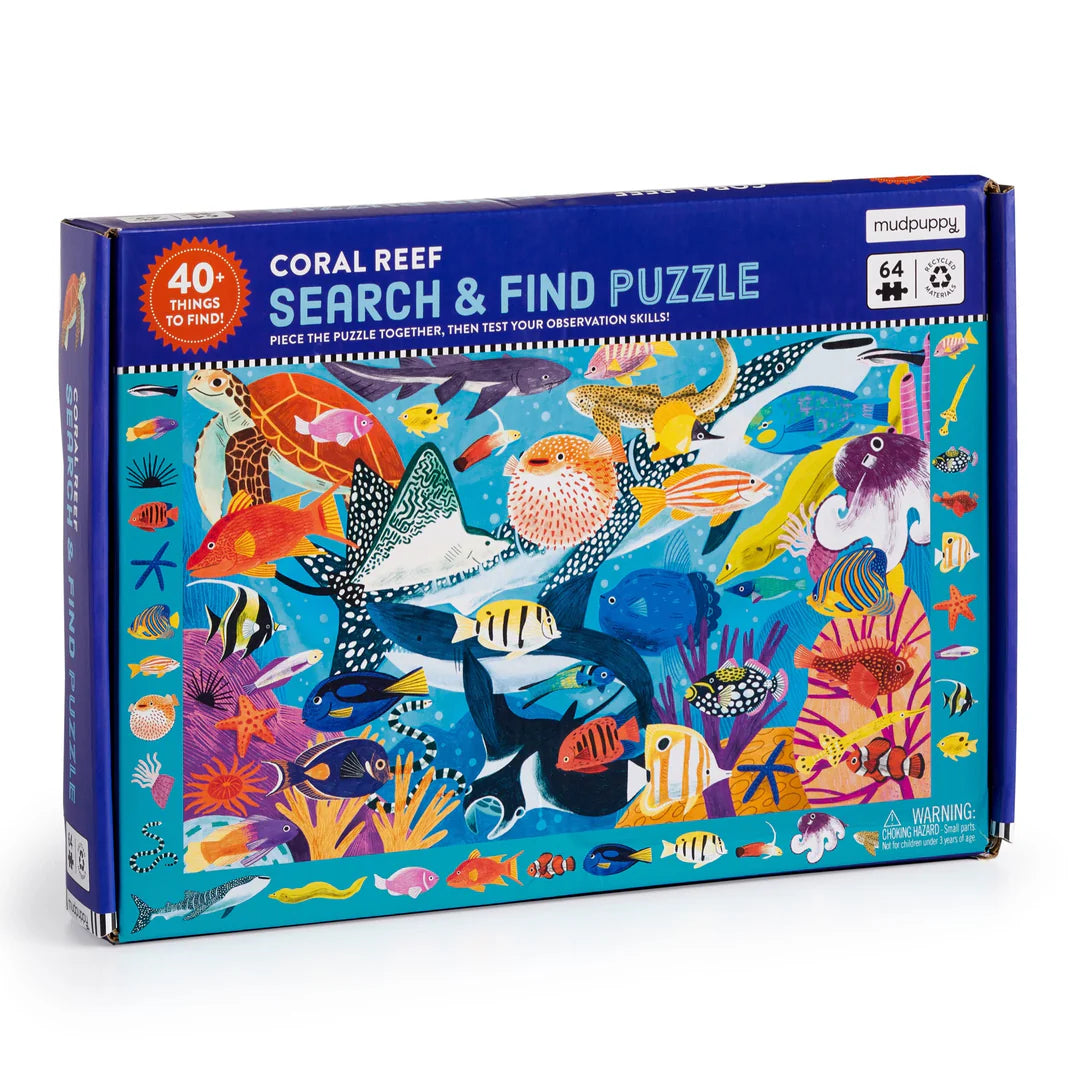 Mud Puppy | Search & Find Puzzle 64pc - Coral Reef