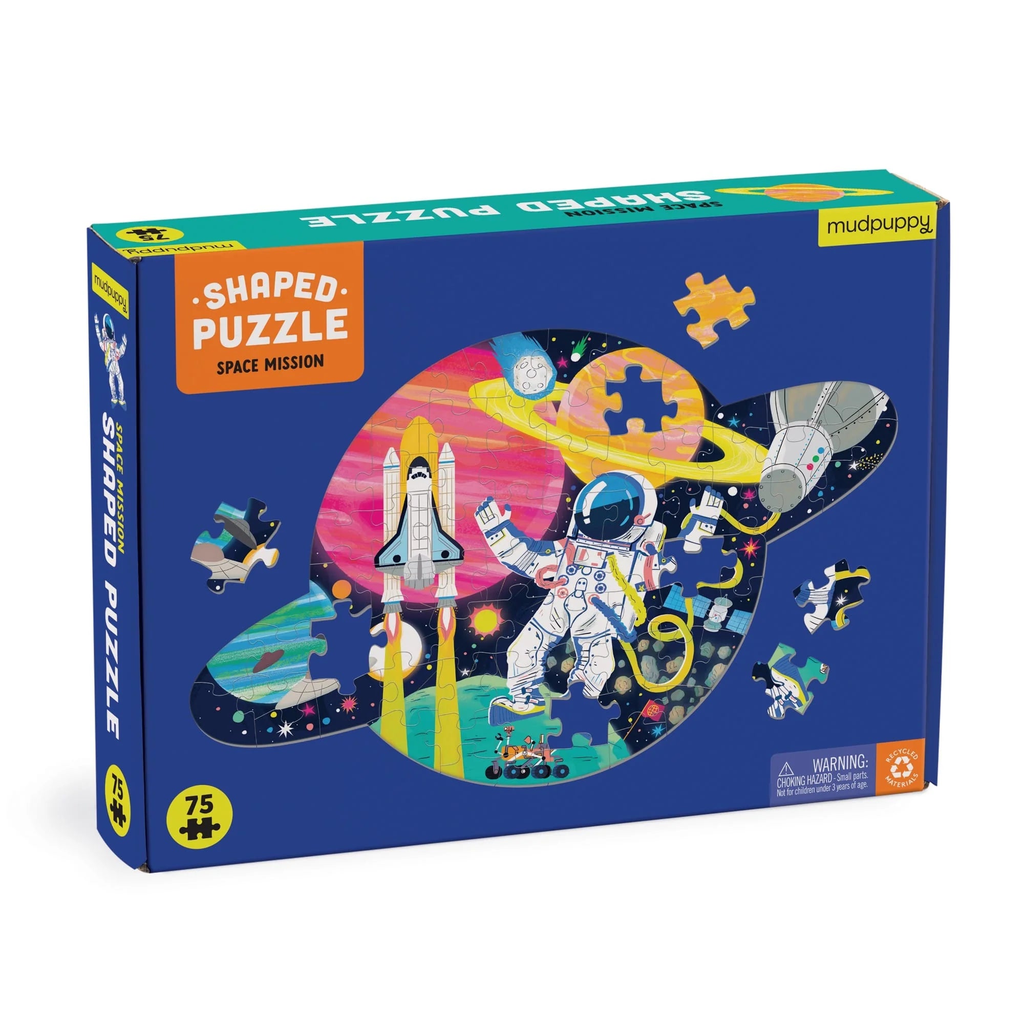 Mud Puppy | 75pc Shaped Puzzle - Space Mission